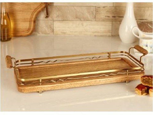 رولت خوری چوبی BVK مدل کاریزما طلایی کد 412335